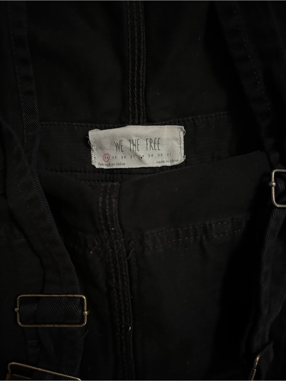 We The Free Black Short Overalls - Picture 3 of 4